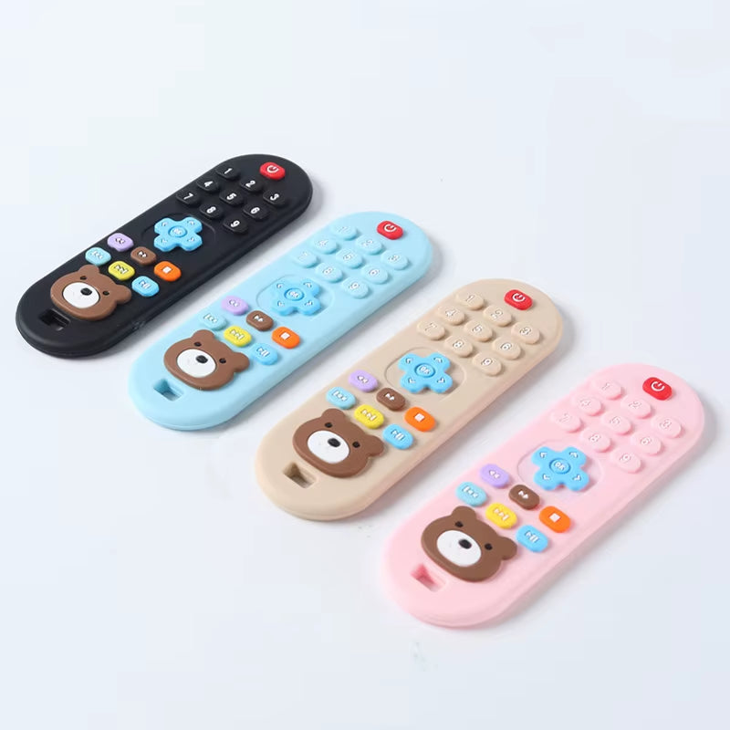 Children'S Teething Remote Control Silicone Material Baby Teething Toys Simulation Remote Control Toys Teething Teether