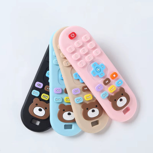 Children'S Teething Remote Control Silicone Material Baby Teething Toys Simulation Remote Control Toys Teething Teether