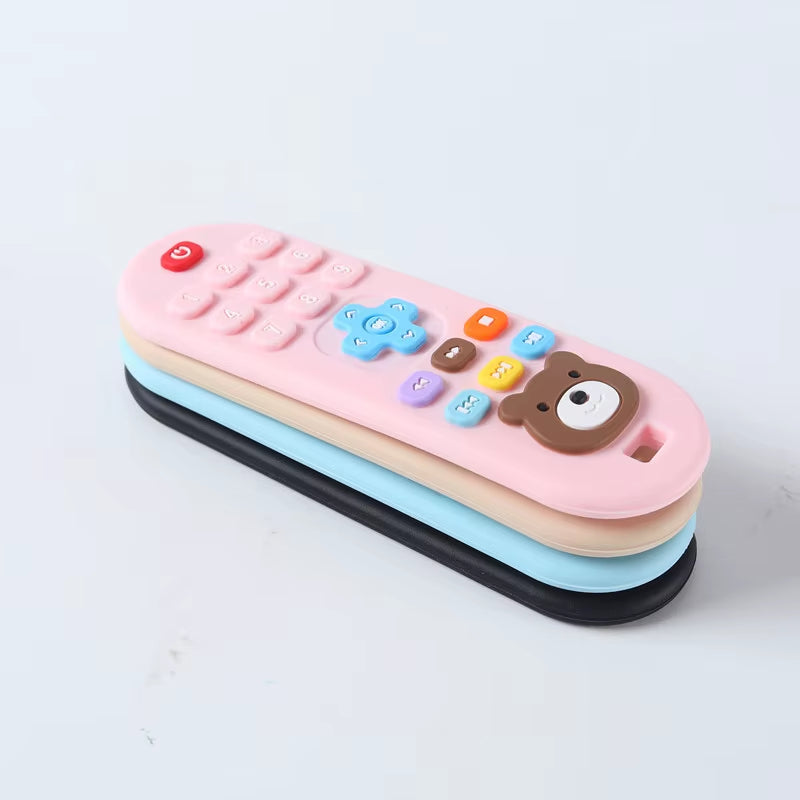 Children'S Teething Remote Control Silicone Material Baby Teething Toys Simulation Remote Control Toys Teething Teether