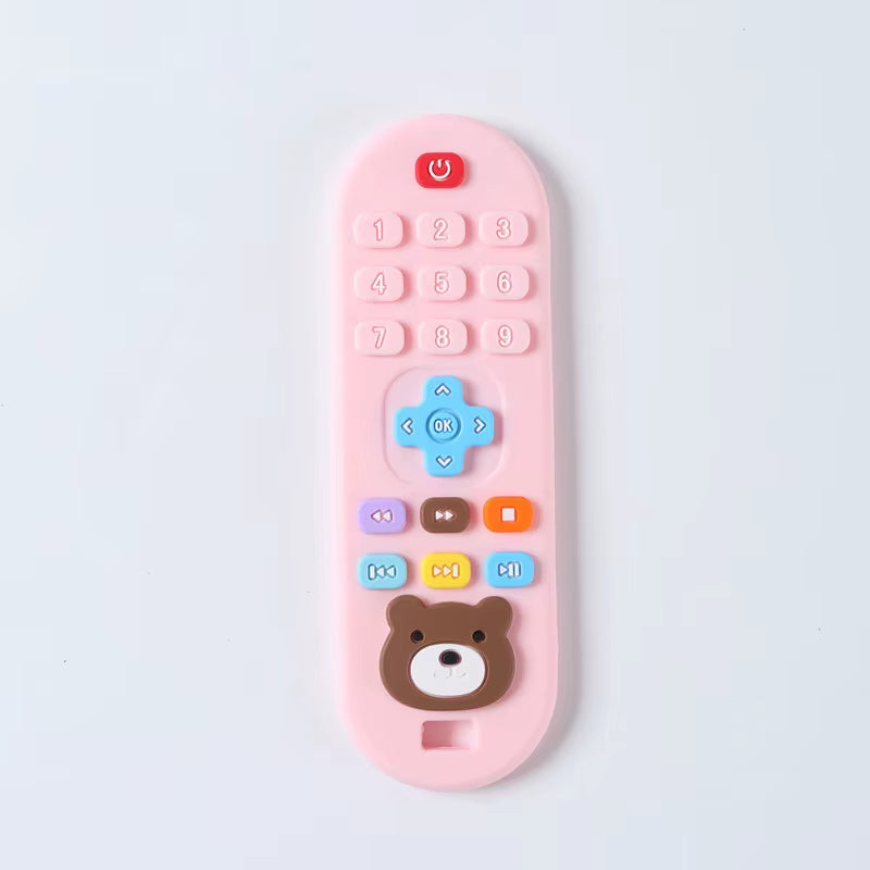 Children'S Teething Remote Control Silicone Material Baby Teething Toys Simulation Remote Control Toys Teething Teether