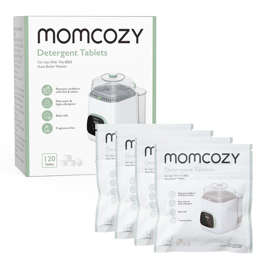Momcozy Offizieller Flaschenreiniger-Waschblock, Parfümfrei Und Babysicher, Passend Für Momcozy Kleanpal Pro, 120 Tabletten