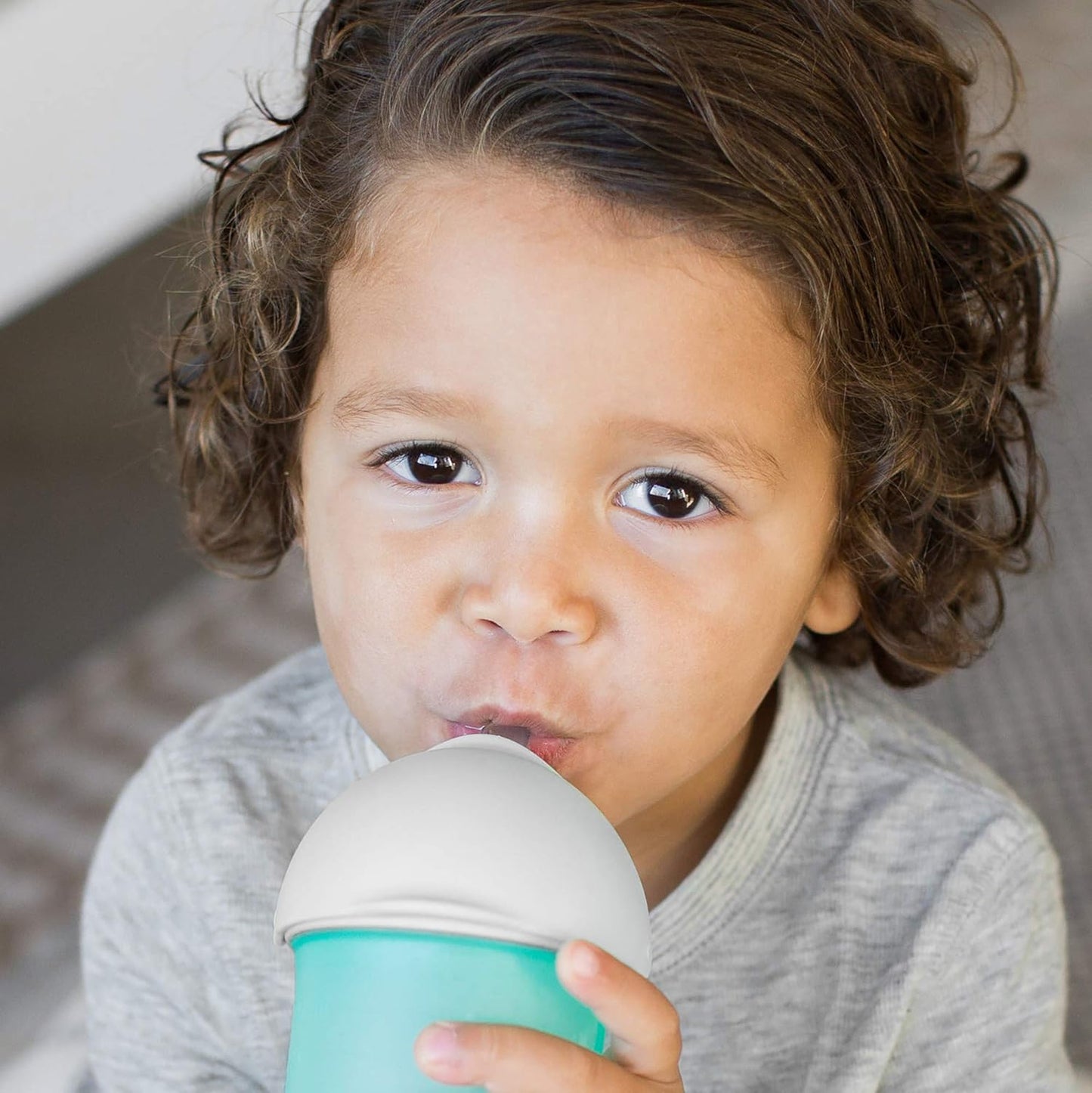 Nursh Silicone Straw Sippy Cup Lid - Conversion Top for Bottles - Toddler Cup Top - Changes Baby Bottles into Cups - 2 Count